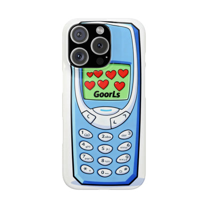 Retro Phone Slim Case | 'Goorls' Pixel Heart