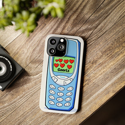 Retro Phone Slim Case | 'Goorls' Pixel Heart