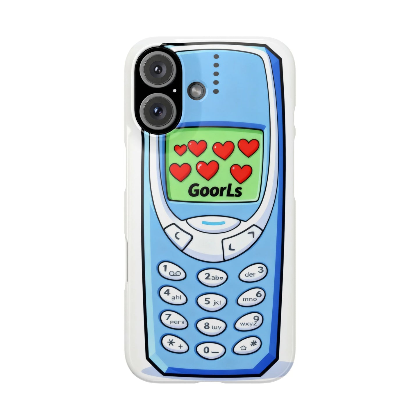 Retro Phone Slim Case | 'Goorls' Pixel Heart