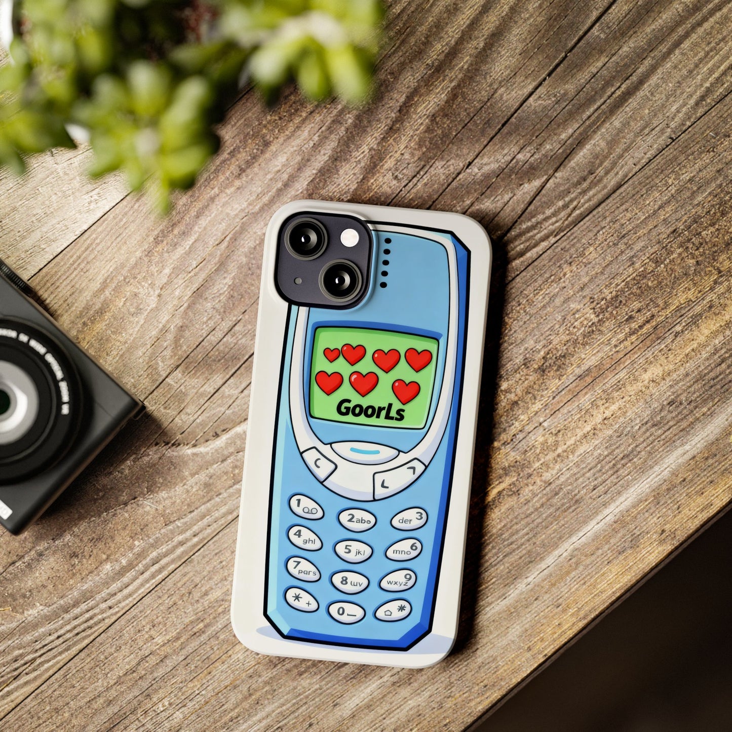 Retro Phone Slim Case | 'Goorls' Pixel Heart